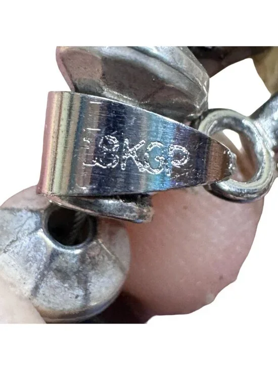 Vintage Mosaic Abalone Shell Bead Necklace Statement Pendant 18KGP Toggle Clasp - Picture 3 of 10